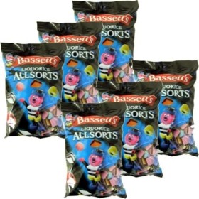 Bassetts Lakritz Liquorice Allsorts Lot de 6 boîtes de 1000 g