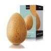 Oeuf de Pâques Artisanal Atzeco, Chocolat Blond au Gruè de Cacao, Sans Gluten, 200 Grammes