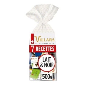 VILLARS - Napolitains Assortis 7 Recettes - 500g de Pur Plaisir Gourmand - Chocolat de Qualité Supérieure pour les Amateurs d