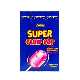 Charms Super Blow Pops 48 Lollipops/Box,Assorted Flavors