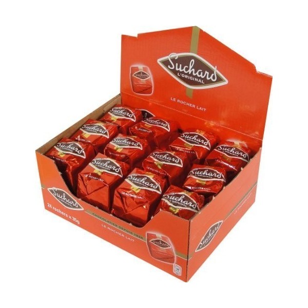 Suchard Rochers Milk Chocolate Case - 1.85 lb - 24 pieces 2 PACK by Suchard