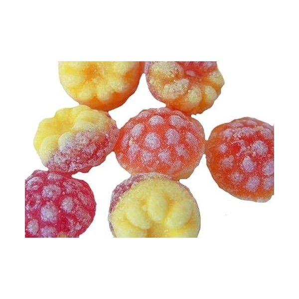 5 kg de petits bonbons framboise vanille
