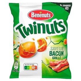 Benenuts Twinuts Goût Bacon Cacahuètes 150 g Lot de 2 