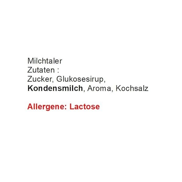 5 kg de bonbons au lait