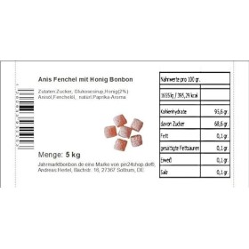 5 kg de fenouil anisé au miel