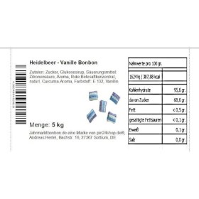 5 kg myrtille vanille