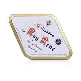 Confiserie du Roy René - Boîte Losange 36 Calissons dAix en Provence - 475 Gr