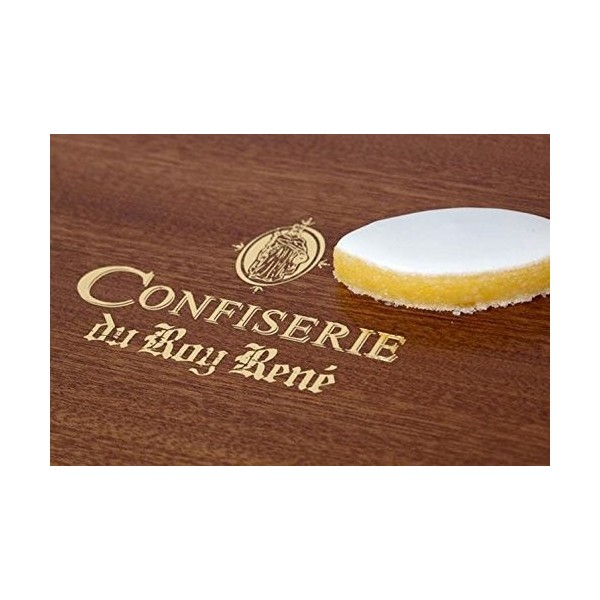 Confiserie du Roy René - Boîte Losange 36 Calissons dAix en Provence - 475 Gr