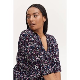 fransa Plus Size Selection - FPLIZA DR 1 - Robe - 20611275, Smoky Grape Mix 201371 , 44