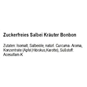 5 kg de bonbons aux herbes de sauge sans sucre