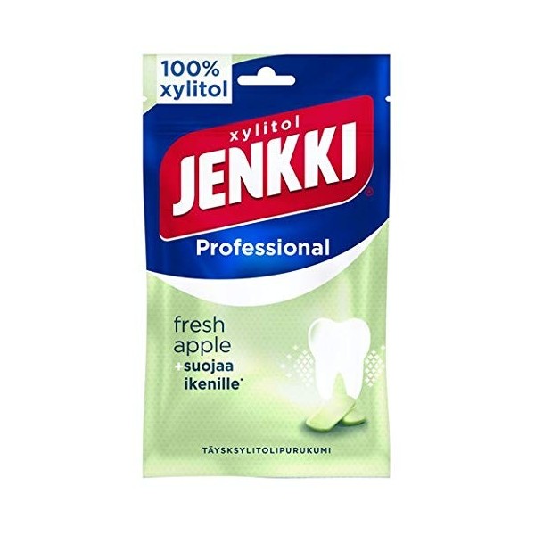 Cloetta Jenkki Xylitol Fresh Apple Chewing-gum 10 Packs of 80g