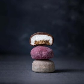 THE MALLOWS - CARAMEL FILLED MALLOWS + BOÎTE DE CHOCOLATE RUBY - 5 PIÈCES - Danois Gourmet Caramel Guimauves Farcies, Dragées