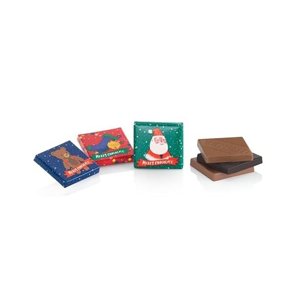 Venchi - Collection de Noël - Chocolats de Noël Napolitain au Lait et Noir, 1 kg - Idée cadeau - Paniers de Noël - Sans glute