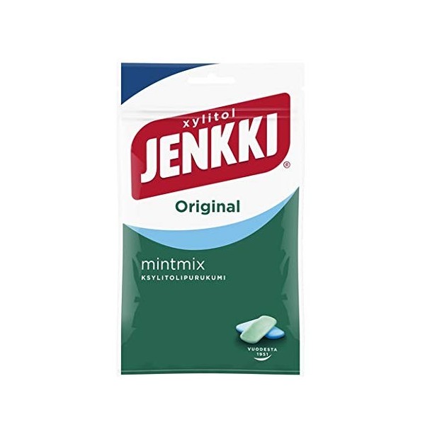 Cloetta Jenkki Xylitol Mint mix Chewing-gum 10 Packs of 100g