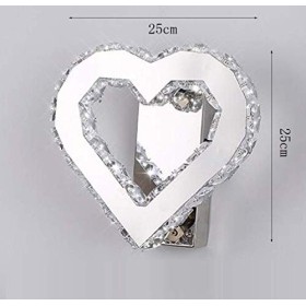 HAME Applique LED en cristal, applique murale dimmable 9W, couloir de lumières décoratives modernes, lampe de chevet, miroir 