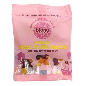 Biona Lot de 12 mini bonbons en gelée aux fruits 75 g