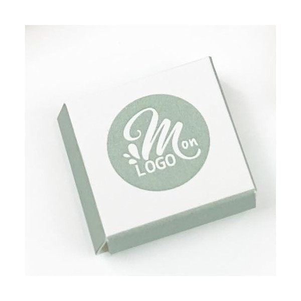 Lot de 100 Carrés de chocolat lait individuel personnalisé avec votre logo et message - cadeau noel entreprise client collabo