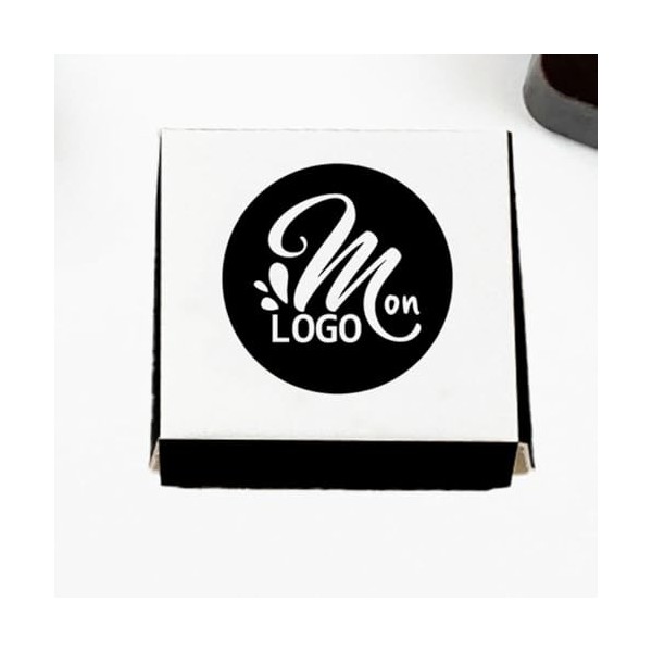 Lot de 100 Carrés de chocolat lait individuel personnalisé avec votre logo et message - cadeau noel entreprise client collabo