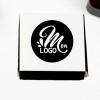 Lot de 100 Carrés de chocolat lait individuel personnalisé avec votre logo et message - cadeau noel entreprise client collabo