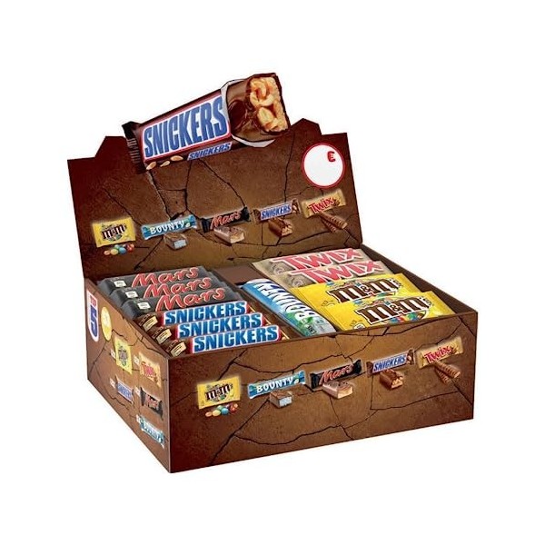 Présentoir Top 5 de chocolatées et confiseries - 53 pièces