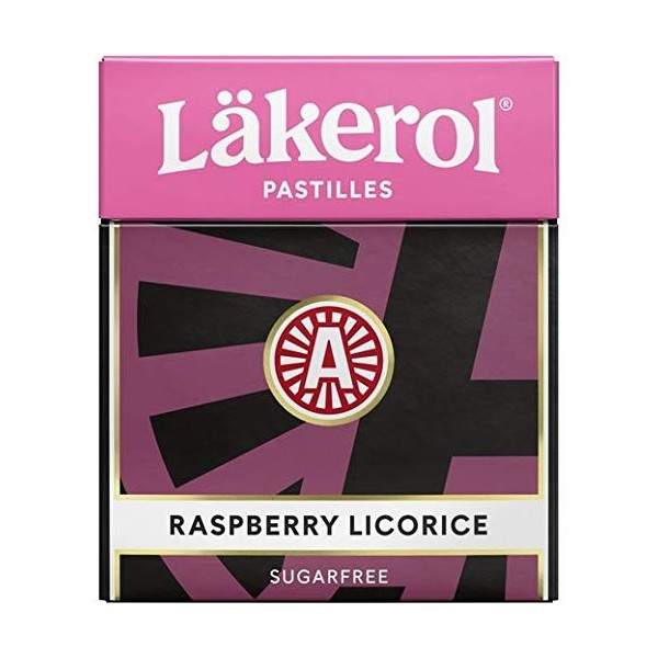 Cloetta Lakerol Raspberry pastilles 48 Des boites of 25g