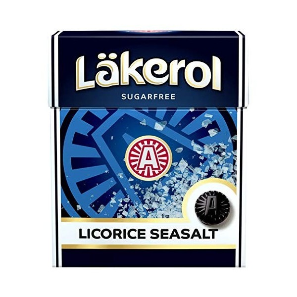 Cloetta Lakerol Licorice Seasalt pastilles 48 Des boites of 25g