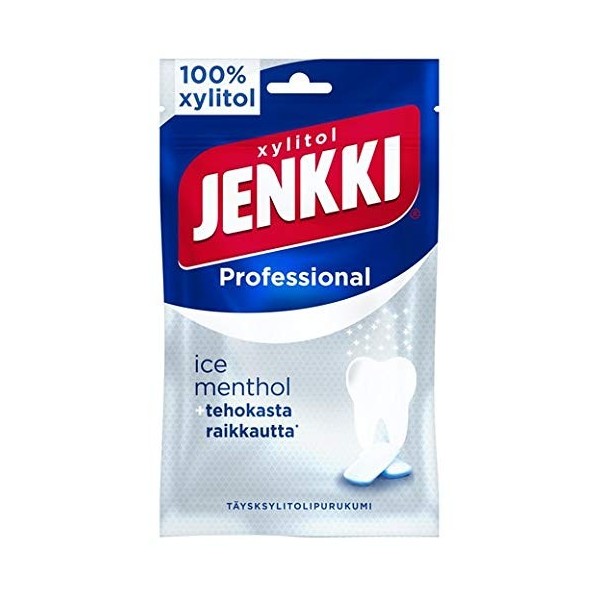 Cloetta Jenkki Xylitol Ice Menthol Chewing-gum 10 Packs of 90g