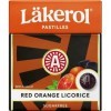 Cloetta Lakerol Red Orange Licorice pastilles 48 Des boites of 25g