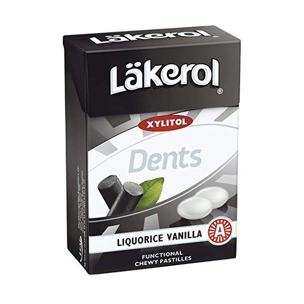 Cloetta Lakerol Dents Vanilla pastilles 12 Des boites of 85g