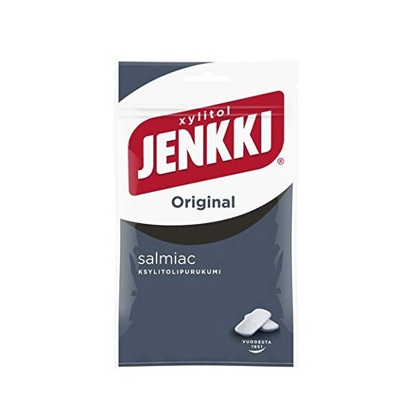 Cloetta Jenkki Xylitol Salmiac Chewing-gum 16 Packs of 100g