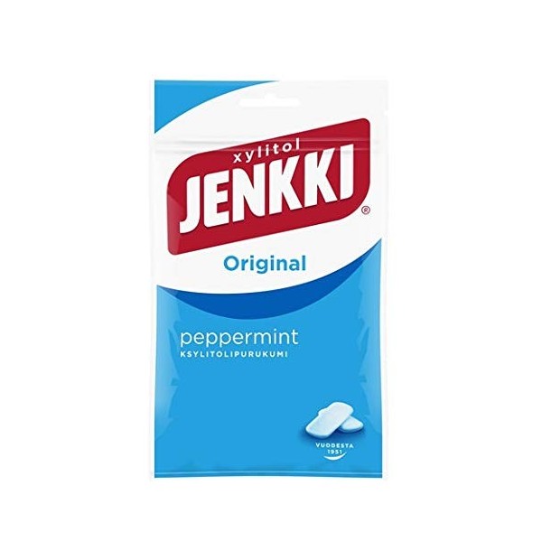 Cloetta Jenkki Xylitol Peppermint Chewing-gum 16 Packs of 100g