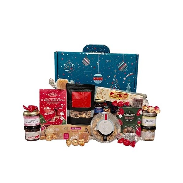 DJEFF & MATH Coffret cadeau Gourmand " MAGIE DE NOËL " - 13 produits Savoureux et Gastronomiques - En direct des Producteurs 