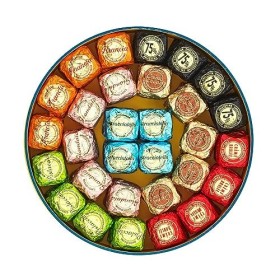 Venchi - Collection Baroque - Boîte à Chapeau Cadeau avec Chocoviar Assortis, 1,1 kg - Idée Cadeau - Sans Gluten