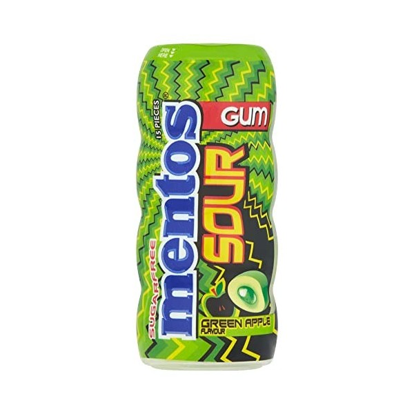 Mentos Sour Gum Lot de 10 paquets de 30 g