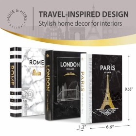 Ensemble de livres décoratifs de 3 pièces