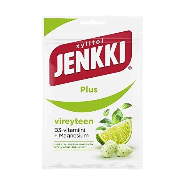 Cloetta Jenkki Xylitol Lime Mint Chewing-gum 25 Packs of 44g