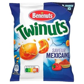 Benenuts Twinuts Cacahuète enrobée croustillante saveur mexicaine 150 g