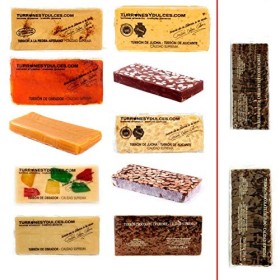 Lot de 10 Turrons artisanaux assortis +1 cadeau . 3,1 kg - Turrones Fabián