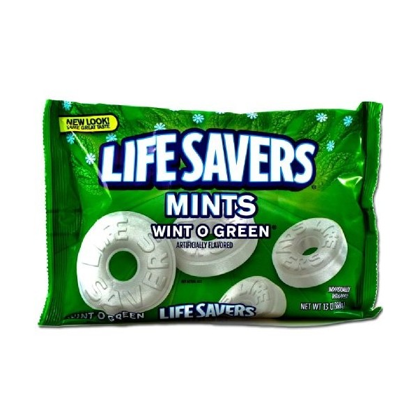 Candystand Life-Savers Wint O Green Lot de 2 sachets de 368 g