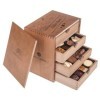 ChocoMassimo - Merci - 40 délicieuses pralines dans une boîte en bois avec curseurs | Merci cadeau | Cadeau | Femmes | Hommes