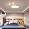 HAME Plafonnier LED rond Dimmable Lampe de chambre moderne Plafonnier Lampe de cuisine avec télécommande 34W Éclairage intéri