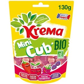 Krema Bonbon Mini Cub Bio Fruits Rouges, 130g
