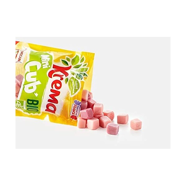Krema Bonbon Mini Cub Bio Fruits Rouges, 130g
