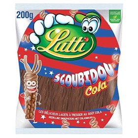 Lutti Scoubidou Cola 200 g & Bubblizz Original Gomme à Mâcher, 250 g