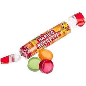 Haribo - Rouleau de bonbons gélifiés Roulette - 25 g