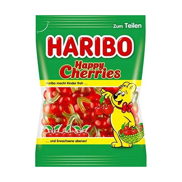 Bonbon Haribo | Haribo Happy Cherries | Haribo Dragees | Haribo Bonbons | 175 Gramme Total