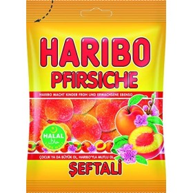Haribo Pfirsiche / Pêche / Seftali, Helal / Halal, 100g