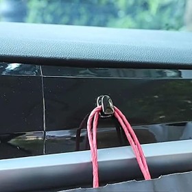 MISOYE 2 Crochets Voiture, Crochets Rangement pour Voiture Porte-clés Organisateur Cintre en Métal, Crochets Universels pour 