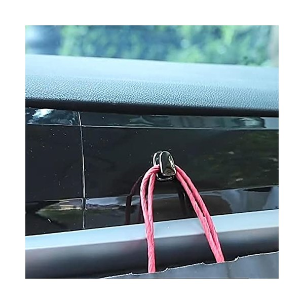 MISOYE 2 Crochets Voiture, Crochets Rangement pour Voiture Porte-clés Organisateur Cintre en Métal, Crochets Universels pour 