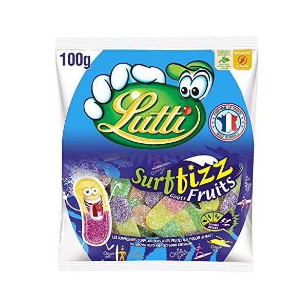 Lutti Surffizz Fruits 100 g & Long Fizz 200g